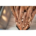 Vidiecka štýlová stojaca lampa Euphoria z masívneho dreva 178cm