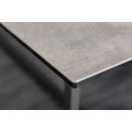 Industriálny jedálenský stôl Collabor čiernej farby s betónovým vzhľadom 200cm