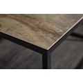 Industriálny konferenčný stolík Collabor s keramickou doskou s mramorovým efektom 100cm