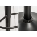 Dizajnová čalúnená barová stolička Portland so sivým zamatovým poťahom 109cm