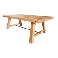 Industriálny jedálenský stôl Roseville z masívneho dreva 200cm