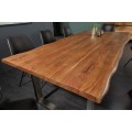 Industriálny jedálenský stôl Mammut z masívneho dreva a kovu 200cm