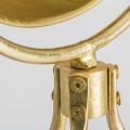 Art-deco zlatá stojaca lampa Lure na troch nožičkách 165cm