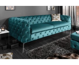Luxusná zamatová sedačka Liana aqua