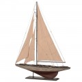 Štýlový drevený model námornej jachty v starožitnom vzhľade 98cm