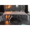 Industriálny nadčasový jedálenský stôl Epinal s keramickou povrchovou doskou 180-220-260cm