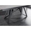 Industriálny nadčasový jedálenský stôl Epinal s keramickou povrchovou doskou 180-220-260cm