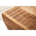 Masívny príručný stolík Sheesham z mangového dreva v tvare písmena Z 45cm