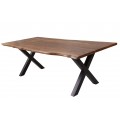 Industriálny dizajnový jedálenský stôl Steele Craft z masívneho palisandrového dreva 200cm