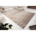 Luxusný a nadčasový bavlnený koberec Adassil béžovej farby vo vintage štýle obdlžnikového tvaru
