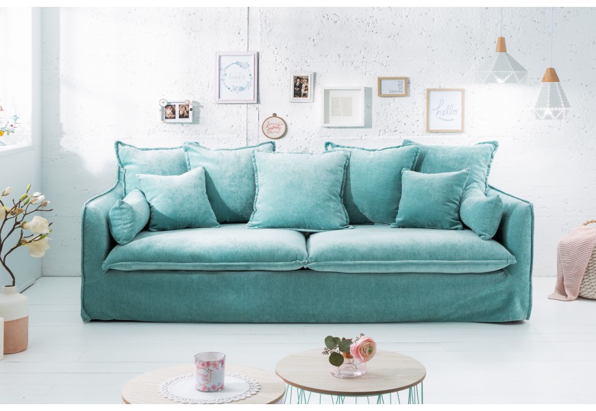 Dizajnov&aacute; sedačka Heaven zamat aqua