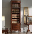 Luxusná rustikálna knižnica na nožičkách CASTILLA z masívu 62cm