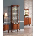 Luxusná rustikálna vitrína Rustica presklená zdobená vyrezávaním 55cm