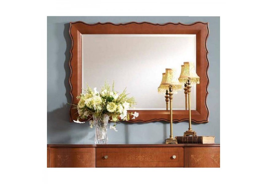 Luxusn&eacute; rustik&aacute;lne n&aacute;stenn&eacute; zrkadlo RUSTICA obdĺžnikov&eacute; 110cm