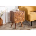 Nadčasový nočný stolík Mozaika z masívneho dreva palisander