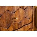 Nadčasový nočný stolík Mozaika z masívneho dreva palisander