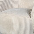 Retro luxusné čalúnené kreslo Swirly v bledom štruktúrovanom zamatovom poťahu 79cm