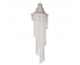 Jedinečný biely dekoratívny luster Seaslant I z množstva mušlí 230cm