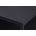 Industriálny minimalistický čierny konferenčný stolík Industria Durante s policou 70cm