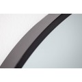 Modern&eacute; nadčasov&eacute; okr&uacute;hle n&aacute;stenn&eacute; zrkadlo Smialls v čiernom r&aacute;me 60cm