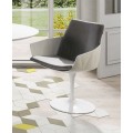Biela futuristická moderná otočná stolička VITO biela