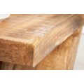 Industriálny príručný stolík ZET z masívneho mangového dreva 60cm