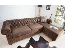 Chesterfield luxusná rohová sedačka Holger pravá 280cm