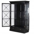 Art-deco luxusn&aacute; vitr&iacute;na Pinesdale v čiernej farbe 209cm