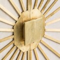 Art-deco luxusná komoda Prem v krémovom odtieni so zlatými prvkami 96cm