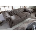 Chesterfield sedačka v sivej farbe Chesterfield Grau 200cm