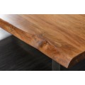 Industriálny jedálenský stôl Mammut z masívneho akáciového dreva hnedej farby 300cm