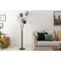 Moderná stojaca lampa Elegans z kovu s piatimi tienidlami 176cm
