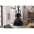 Industriálna závesná lampa Castor v čiernej farbe z kovu 45cm 
