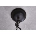 Industriálna závesná lampa Castor v čiernej farbe z kovu 45cm 
