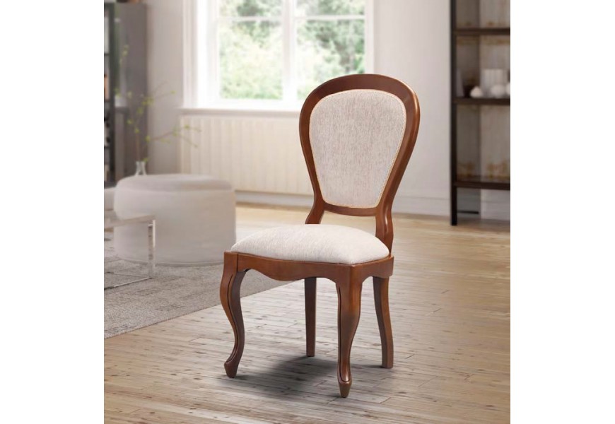 Luxusn&aacute; rustik&aacute;lna čal&uacute;nen&aacute; jed&aacute;lensk&aacute; stolička Castilla