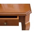 Luxusný rustikálny zdobený pracovný stolík RUSTICA so zásuvkami