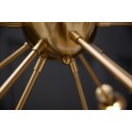 Art-deco dizajnový luster Astra zlatej farby v tvare lúčov 87cm