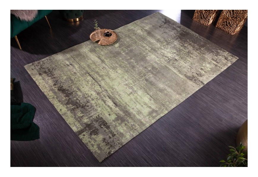 Elegantný koberec Adassil vo vintage štýle béžovo-zelenej farby