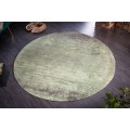Dizajnový kruhový koberec Adassil vo vintage štýle zeleno-béžovej farby