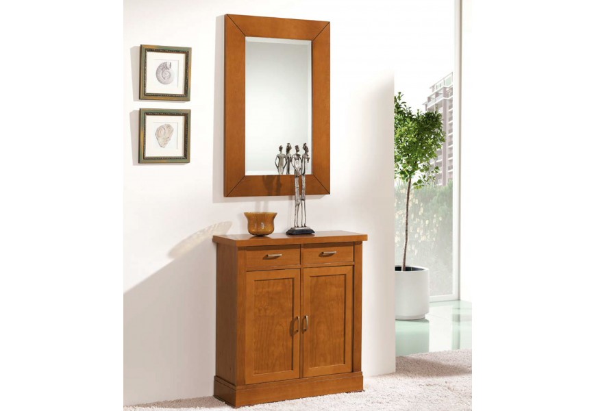 Luxusn&aacute; rustik&aacute;lna komoda z mas&iacute;vneho dreva Carmen dvojdverov&aacute; hned&aacute; 76cm