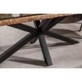 Industriálny jedálenský stôl Barracuda z dreva s kovovými nohami 200cm