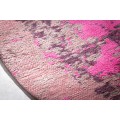 Dizajnový kruhový koberec Adassil z bavlny ružovo-béžovej farby 150cm