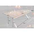 Industriálny jedálenský stôl Barracuda z dreva a kovu 220cm 