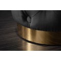 Chesterfield štýlová kruhová taburetka Modern Barock 37cm 
