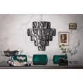 Art-deco luxusný kryštálový luster Leontin zo skla a kovu 50cm
