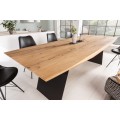 Industriálny jedálenský stôl Harrington z masívneho dubového dreva 240cm
