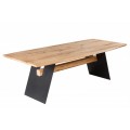 Industriálny jedálenský stôl Harrington z masívneho dubového dreva 200cm