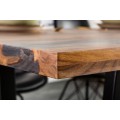 Industriálny jedálenský stôl Spin z masívneho dreva Sheesham 180cm