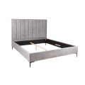 Modern&aacute; čal&uacute;nen&aacute; manželsk&aacute; posteľ Everson v sivej farbe 180x200cm