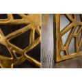 Art-deco štvorcový konferenčný stolík Hoja v zlatej farbe z kovu 60cm